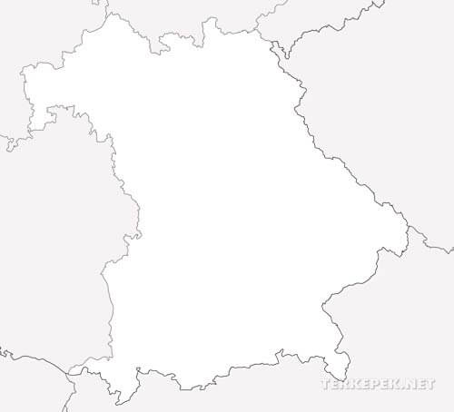 Bajorország vaktérkép